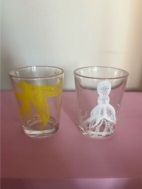 EARTHBOUND Octopus Shot Glasses in Yellow & White